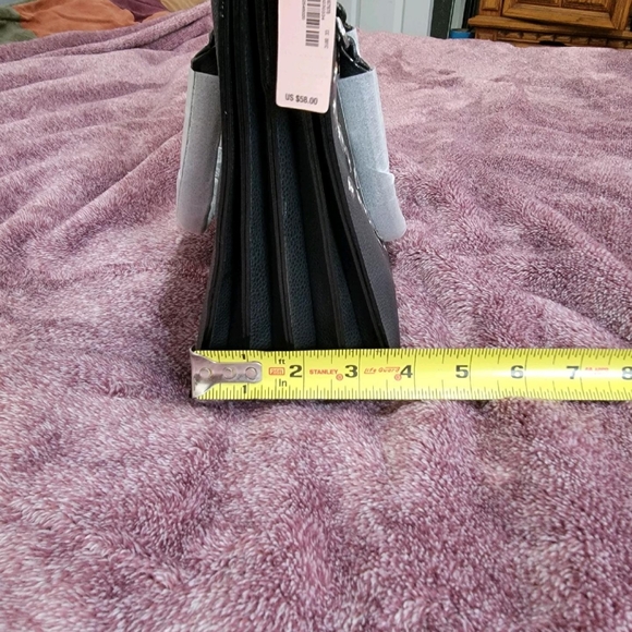 Victoria secret black leather silver accent purse - Picture 5 of 7